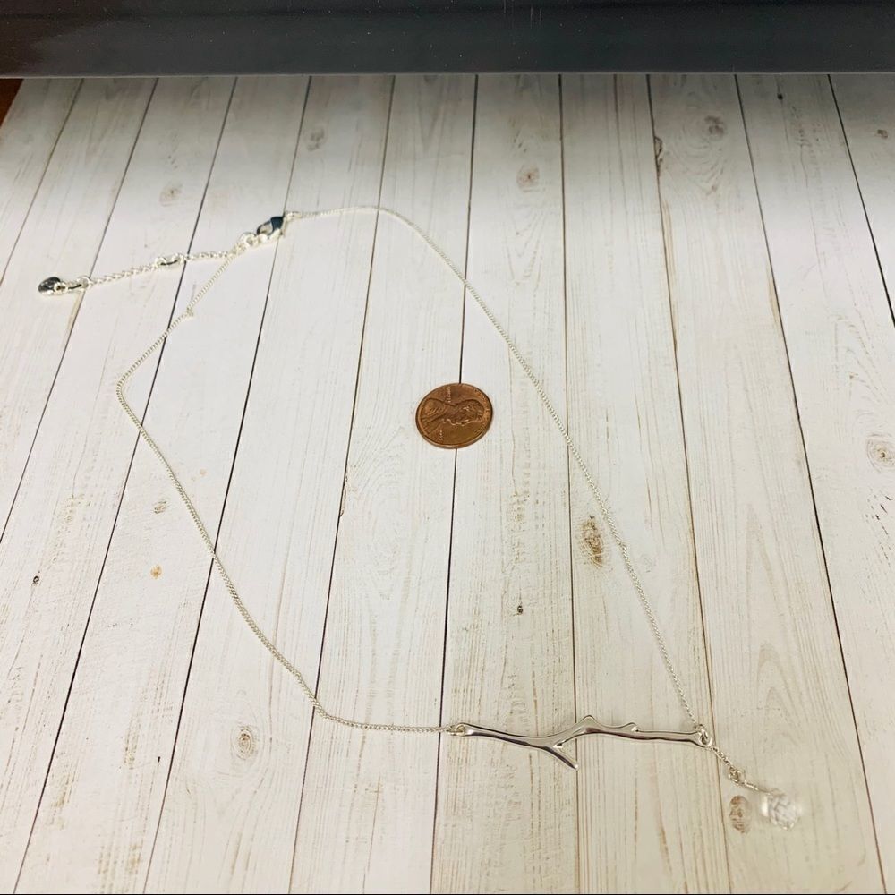 Chloe + Isabel Silver Branch Crystal Necklace‎